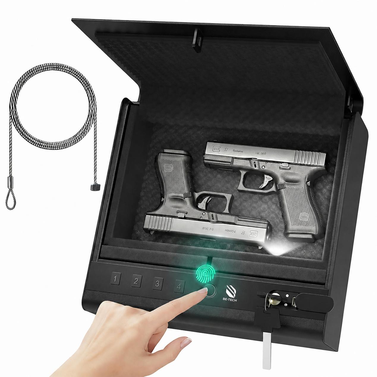 STA03 Biometric Gun Safe for Handgun